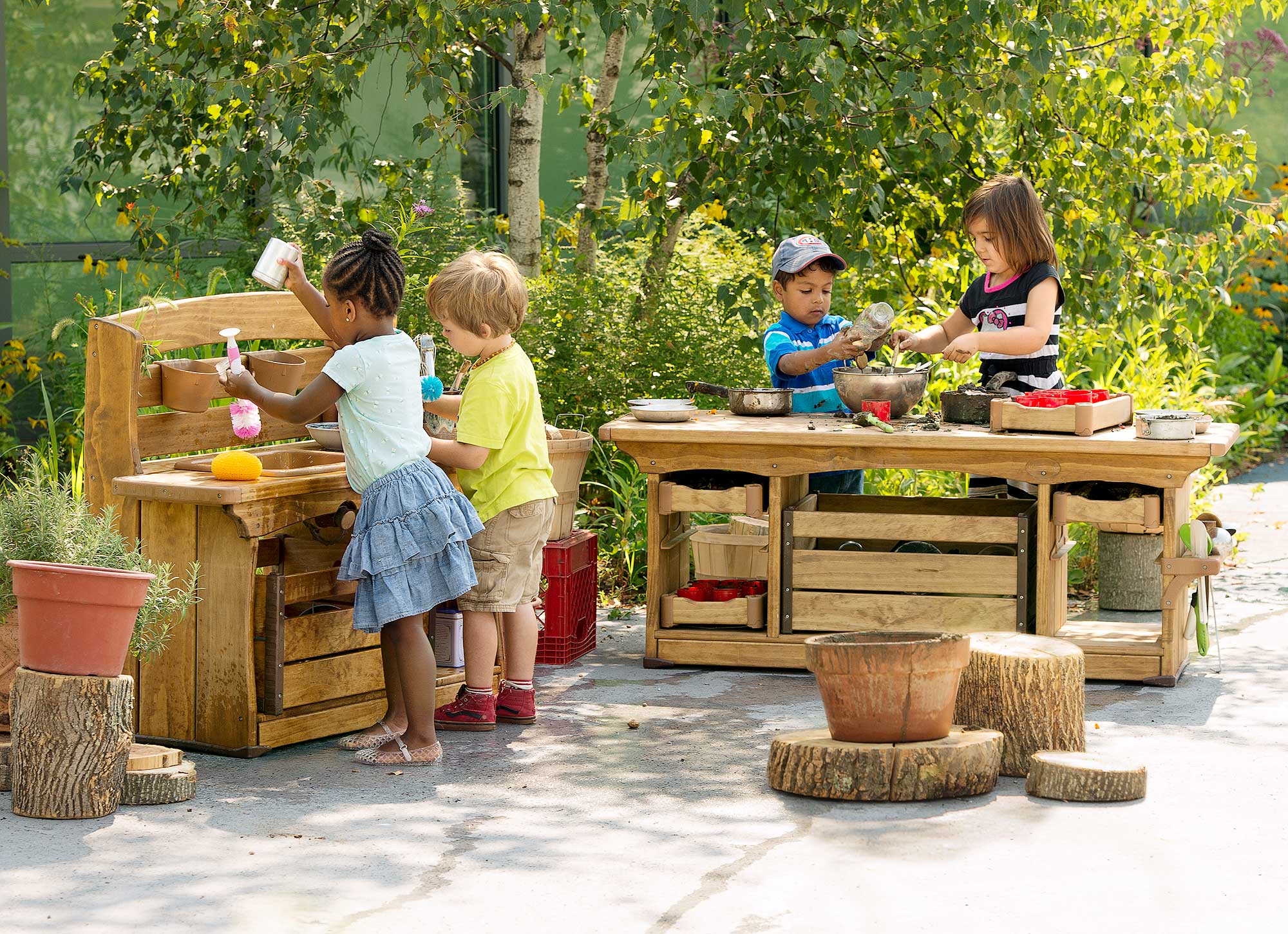 Learning with nature - Mud kitchens